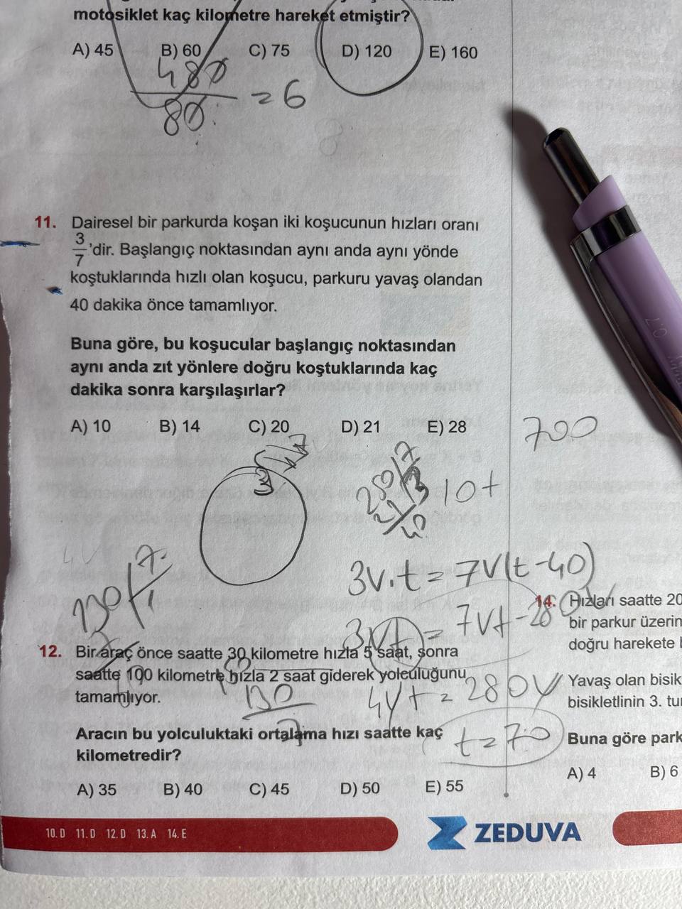 Dairesel Parkur Hız Problemi Çözümü görseli